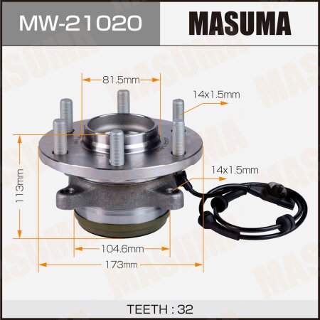 Wheel hub assembly Masuma, MW-21020