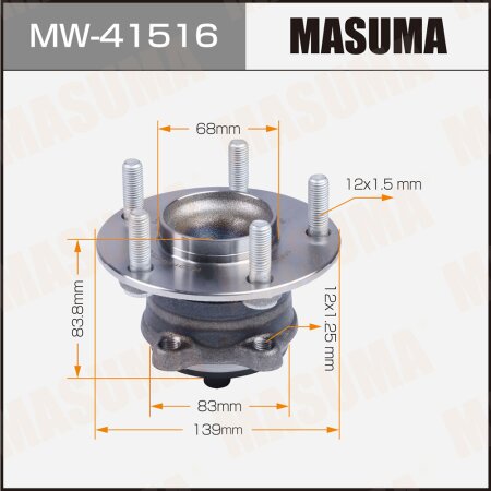 Wheel hub assembly Masuma, MW-41516
