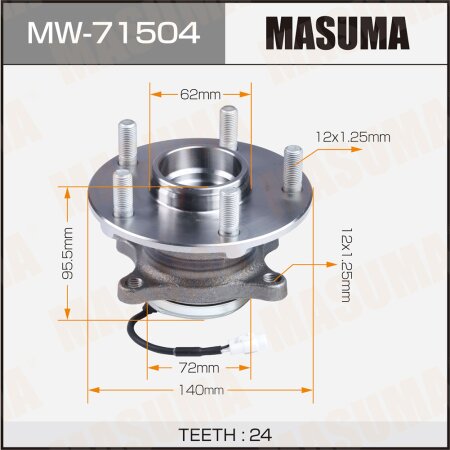 Wheel hub assembly Masuma, MW-71504