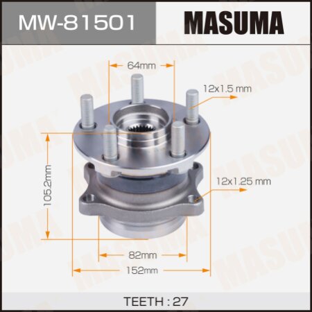 Wheel hub assembly Masuma, MW-81501