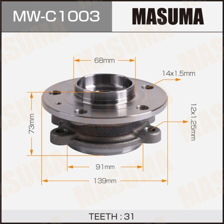 Wheel hub assembly Masuma, MW-C1003