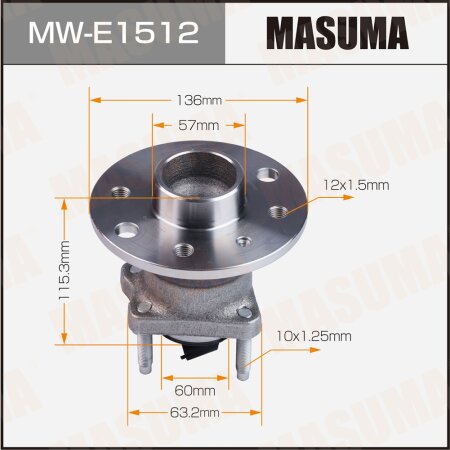 Wheel hub assembly Masuma, MW-E1512