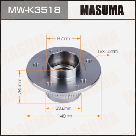 Wheel hub assembly Masuma, MW-K3518