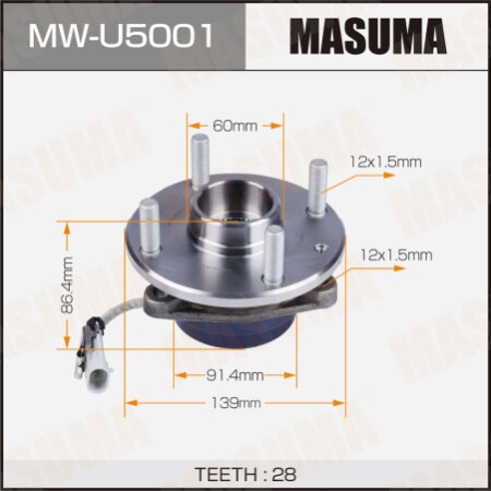 Wheel hub assembly Masuma, MW-U5001