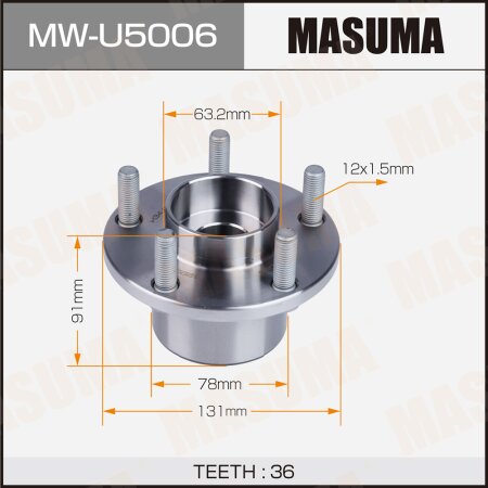 Wheel hub assembly Masuma, MW-U5006