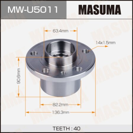 Wheel hub assembly Masuma, MW-U5011