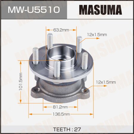 Wheel hub assembly Masuma, MW-U5510