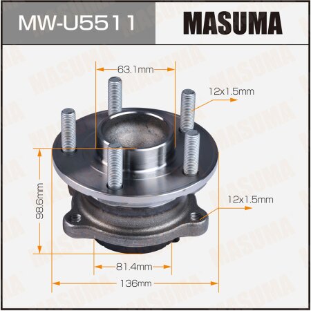 Wheel hub assembly Masuma, MW-U5511