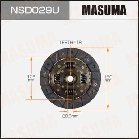 Clutch disc Masuma, NSD029U
