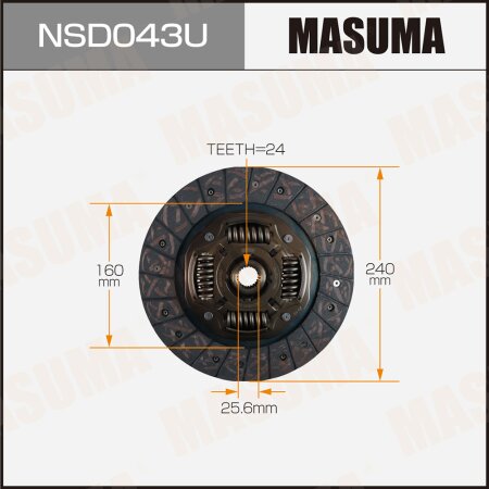 Clutch disc Masuma, NSD043U