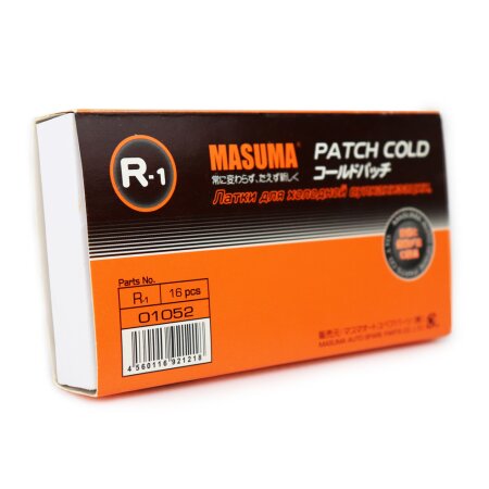 Inner tube cold & hot repair patch Masuma, d=52mm, set of 16pcs + glue 22ml, R-1