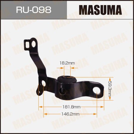 Silent block suspension bush Masuma, RU-098