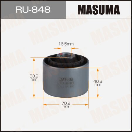 Silent block suspension bush Masuma, RU-848