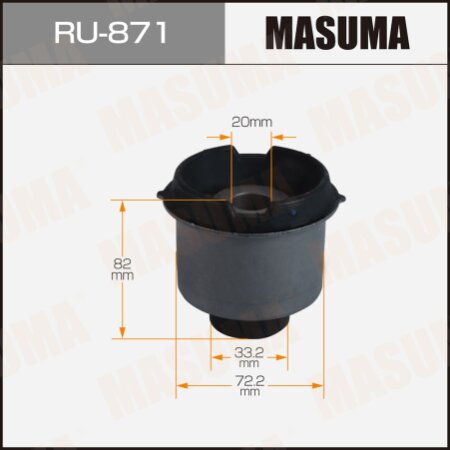 Silent block suspension bush Masuma, RU-871