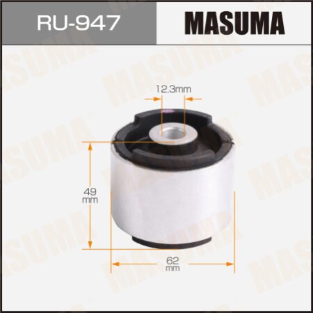 Silent block suspension bush Masuma, RU-947