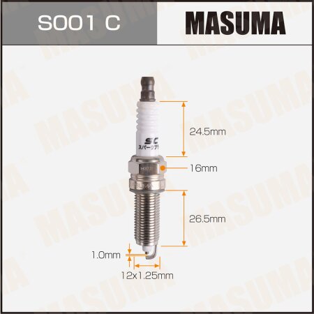 Spark plug nickel LZKR6B-10E(1578) Masuma, S001C