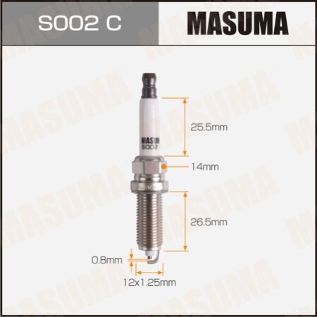 Spark plug nickel LZKAR7A(6799) Masuma, S002C