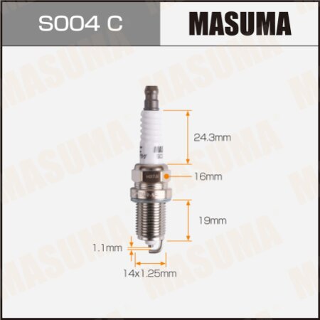 Spark plug nickel BKR5EYA-11(2526) Masuma, S004C