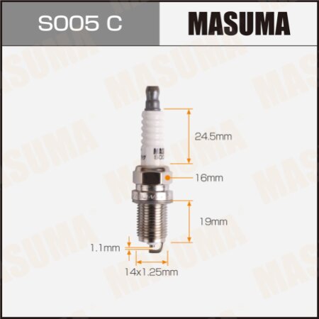 Spark plug nickel BKR5E-11(6953) Masuma, S005C