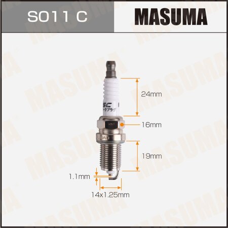 Spark plug nickel BKR6EYA-11(4073) Masuma, S011C