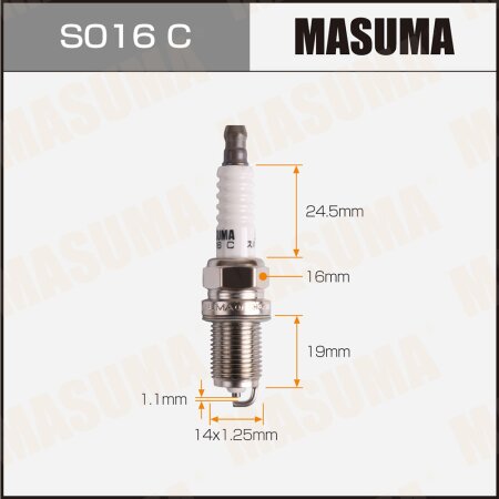 Spark plug nickel BKR5ES-11(2382) Masuma, S016C