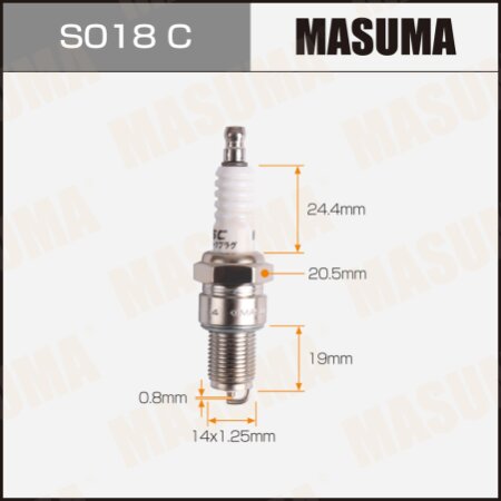 Spark plug nickel BPR6ES(7822)) Masuma, S018C