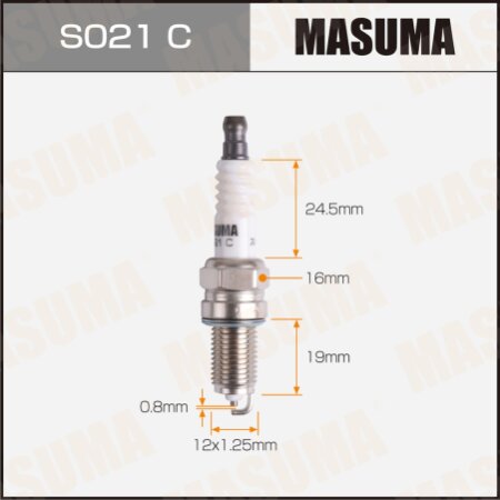 Spark plug nickel DCPR7E(3932) Masuma, S021C