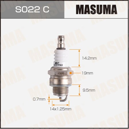 Spark plug nickel BPMR7A (4626)Masuma, S022C
