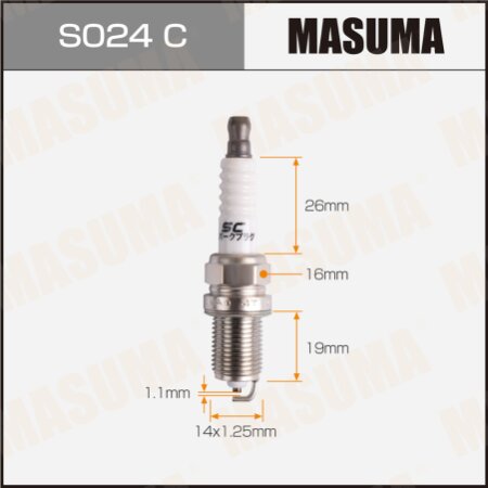 Spark plug nickel BKR6EY-11(4368) Masuma, S024C