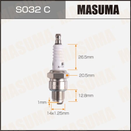Spark plug nickel BR7HS-10 (1098) Masuma, S032C