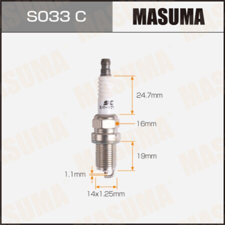 Spark plug nickel BCPR5ES-11(3524) Masuma, S033C