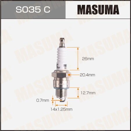 Spark plug nickel BP6HS(4511) Masuma, S035C