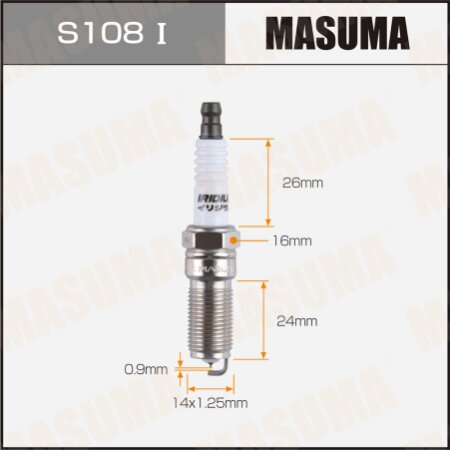 Spark plug Masuma iridium LTR6AI-9, S108I