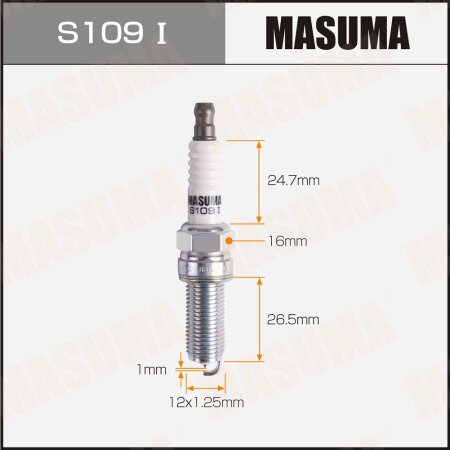 Spark plug Masuma iridium LKR7BGP-S, S109I