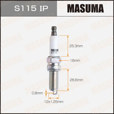 Spark plug Masuma iridium (4288) PLKR7A, S115IP