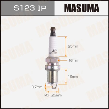 Spark plug Masuma iridium+platinum SIFR6B7G, S123IP