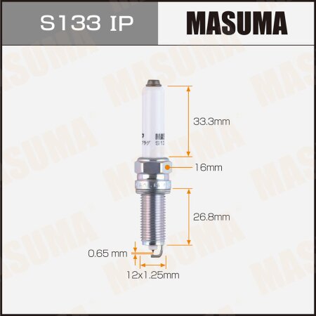 Spark plug Masuma iridium+platinum ILKER8C7G, S133IP