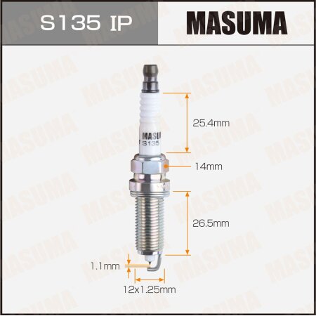 Spark plug Masuma iridium SILZKAR7B11 (93482), S135IP