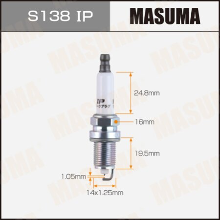 Spark plug Masuma iridium+platinum (4294) IZFR6H11, S138IP