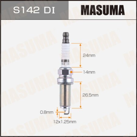 Spark plug Masuma iridium+iridium(97939) DILKAR7S8, S142DI