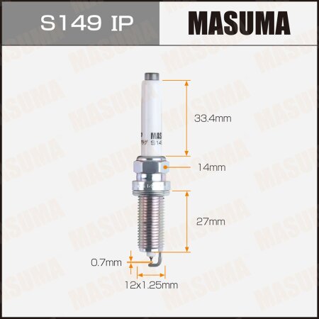 Spark plug Masuma iridium+platinum SILZKFR8D7G, S149IP