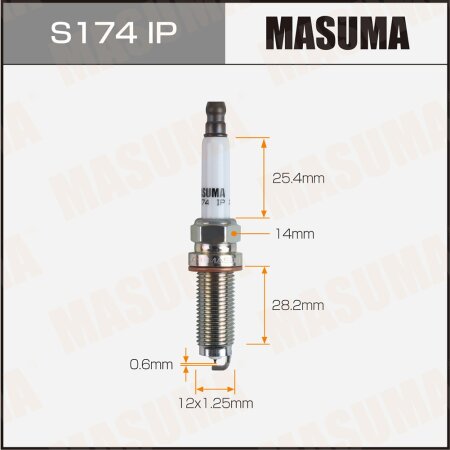 Spark plug Masuma iridium (93710) SILZKAR8G7Y, S174IP