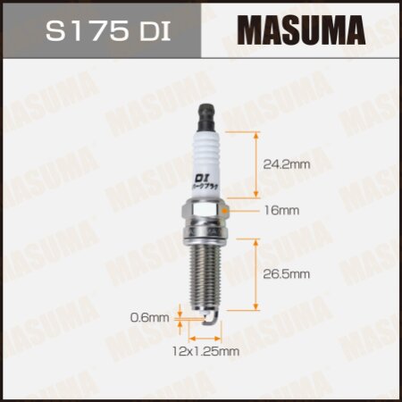 Spark plug Masuma iridium+iridium LDK8RTIP, S175DI
