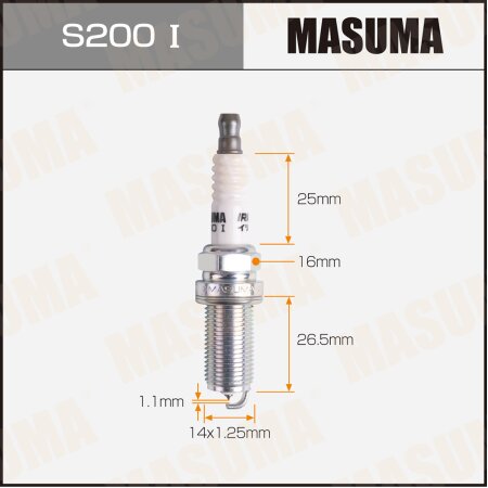 Spark plug Masuma iridium  LFR5AIX-11, S200I