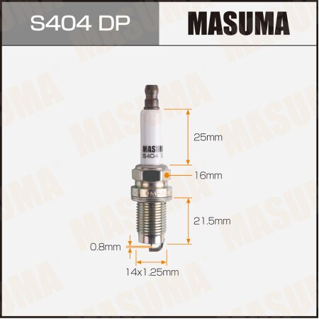 Spark plug Masuma platinum+platinum PZFR6R, S404DP