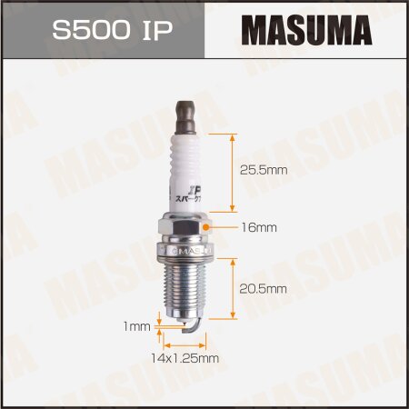 Spark plug Masuma iridium+platinum IZFR6K11, S500IP