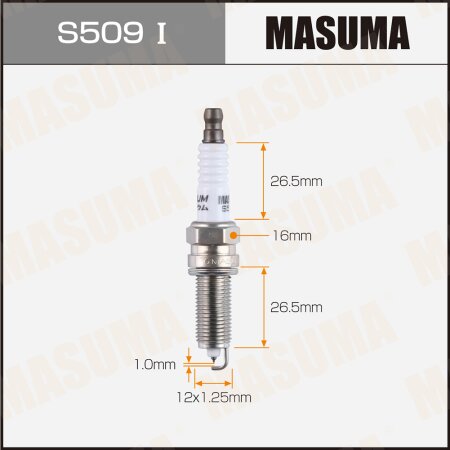 Spark plug Masuma iridium (93815) SILZKR6B10E, S509I
