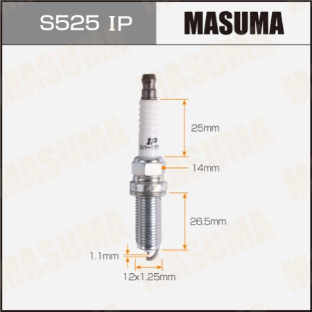 Spark plug Masuma iridium+platinum ILKAR7L11, S525IP