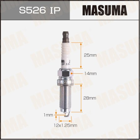 Spark plug Masuma iridium+platinum ILZKAR7E11S, S526IP
