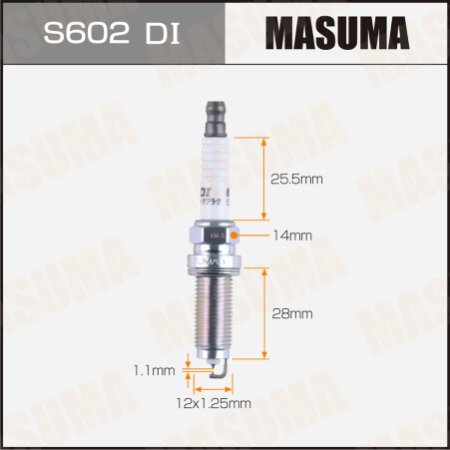 Spark plug Masuma iridium+iridium (90137) DILZKAR7C11S, S602DI